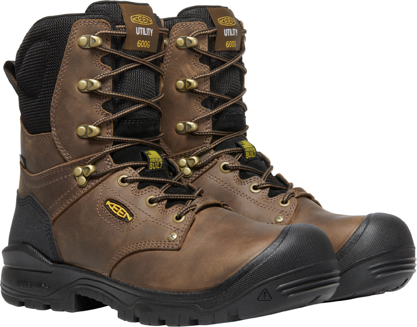 KEEN Utility Independence Men's 8-inch Carbon Fiber Toe 600G Insulated Waterproof Work Boot - profile