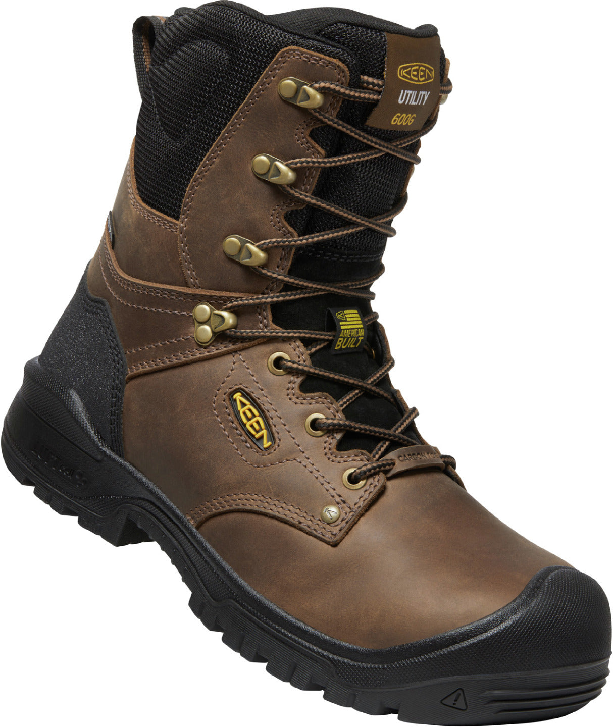 KEEN Utility Independence Men's 8-inch Carbon Fiber Toe 600G Insulated Waterproof Work Boot - main