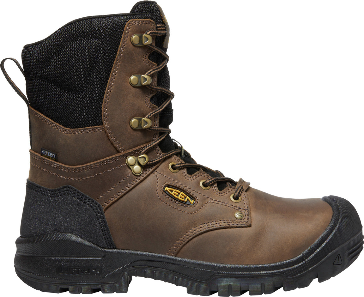 KEEN Utility Independence Men's 8-inch Carbon Fiber Toe 600G Insulated Waterproof Work Boot - profile