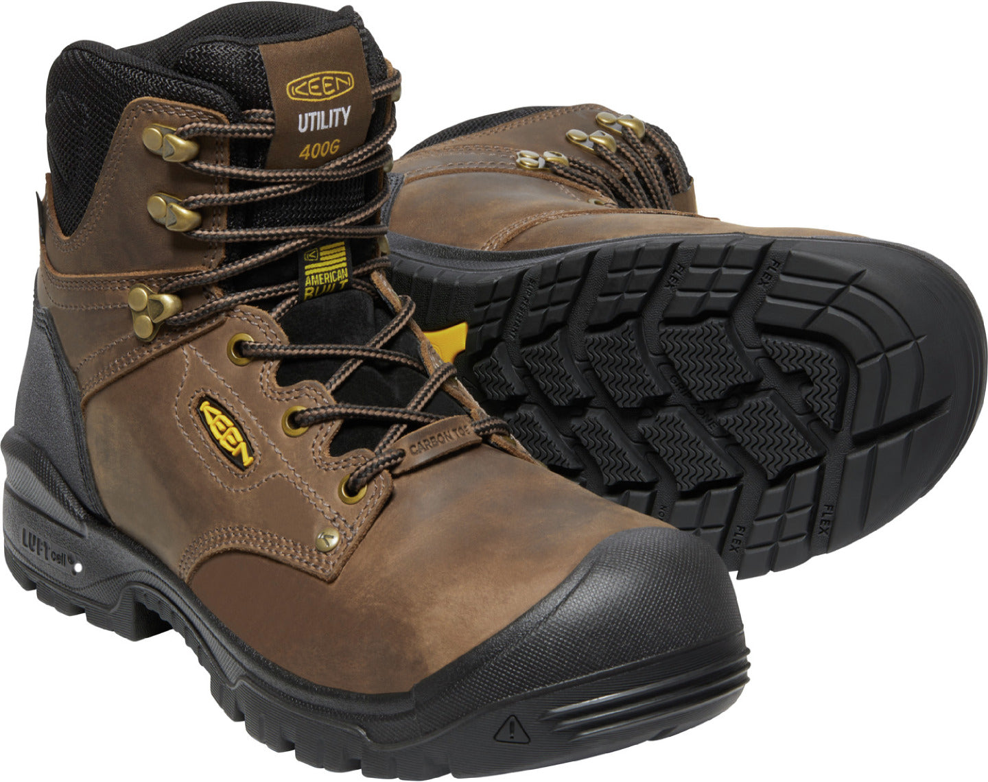 KEEN Utility Independence Men's Carbon Fiber Toe 400G Insulated Waterproof Work Boot - front