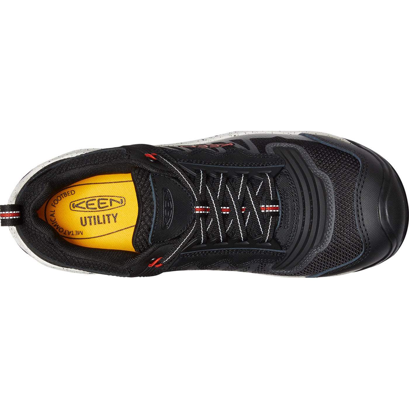 KEEN Utility Reno Men's Carbon Fiber Toe Electrical Hazard Waterproof Athletic Work Shoe - birdseye