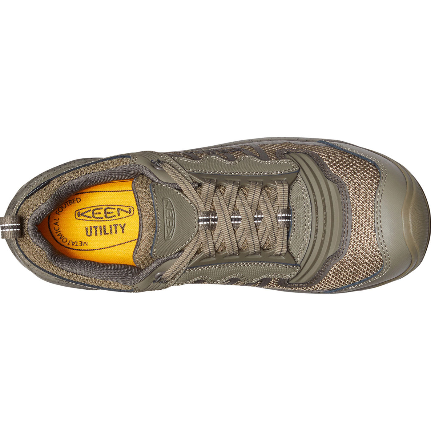 KEEN Utility Reno Men's Carbon Fiber Toe Electrical Hazard Waterproof Athletic Work Shoe - birdseye