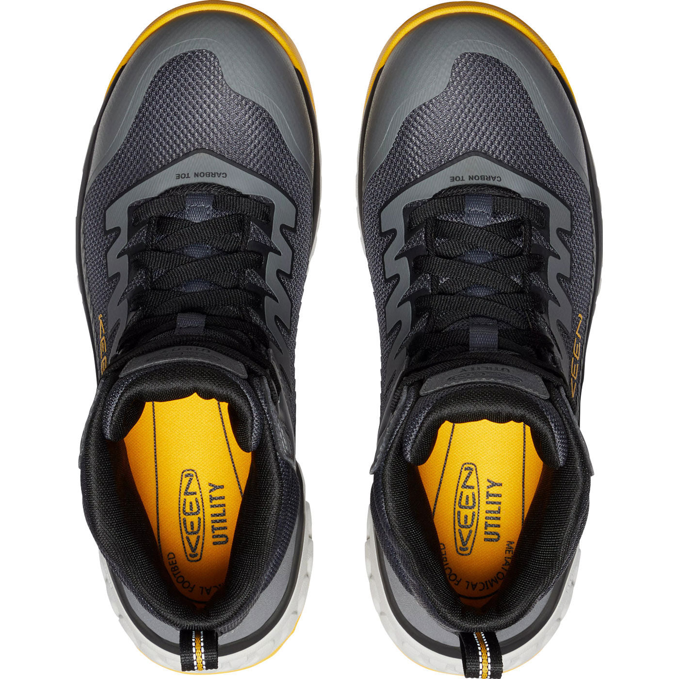 KEEN Utility® Arvada Mid Men's Carbon Fiber Toe Electrical Hazard Athletic Work Shoe - birdseye