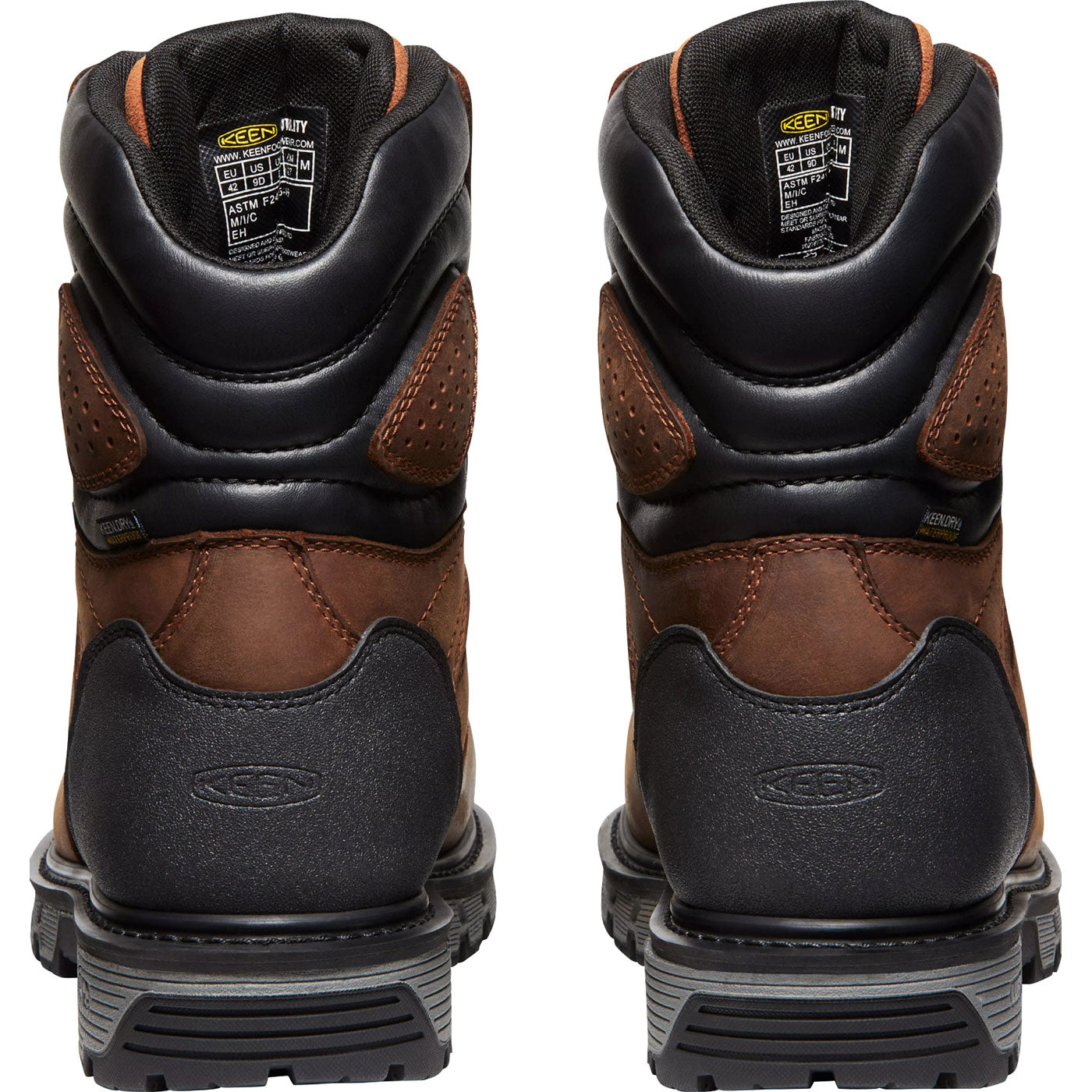 KEEN Utility® Camden Men's 8-inch Carbon-Fiber Toe 600G Insulated Waterproof Work Boot - back