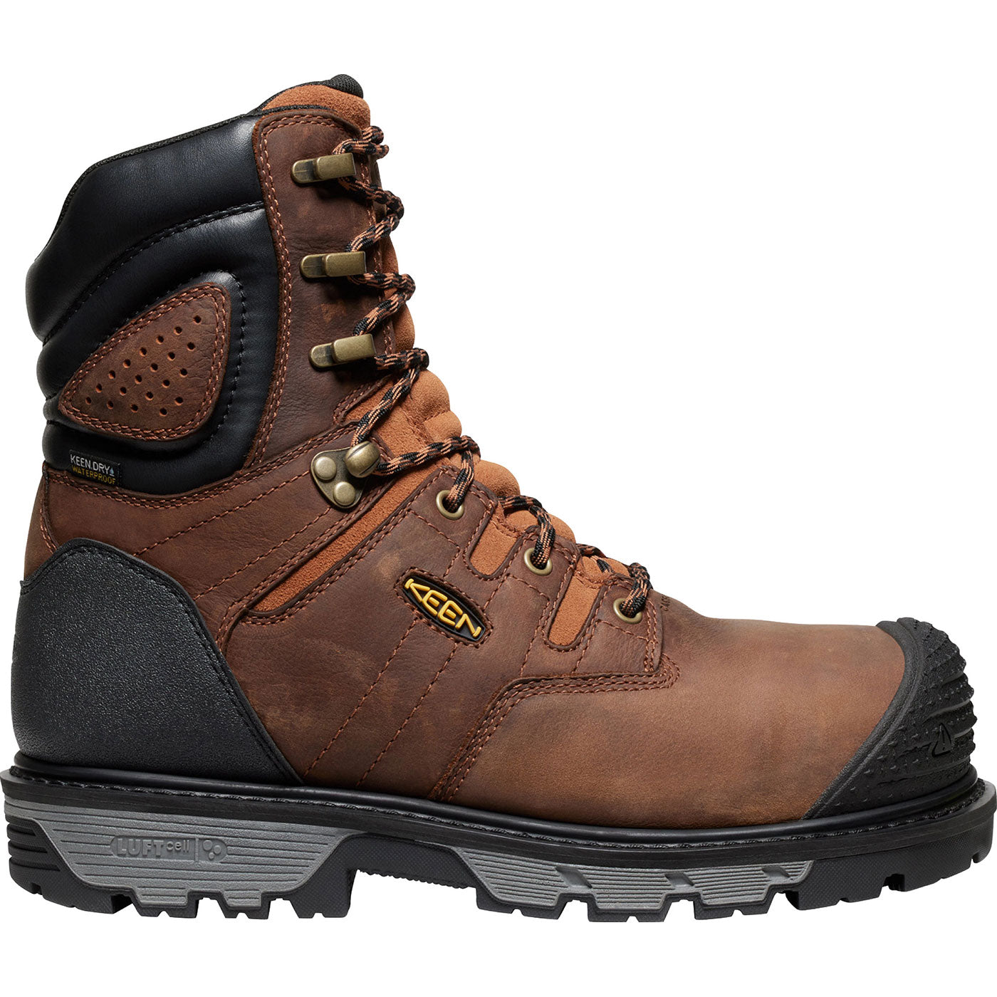 KEEN Utility® Camden Men's 8-inch Carbon-Fiber Toe 600G Insulated Waterproof Work Boot - profile