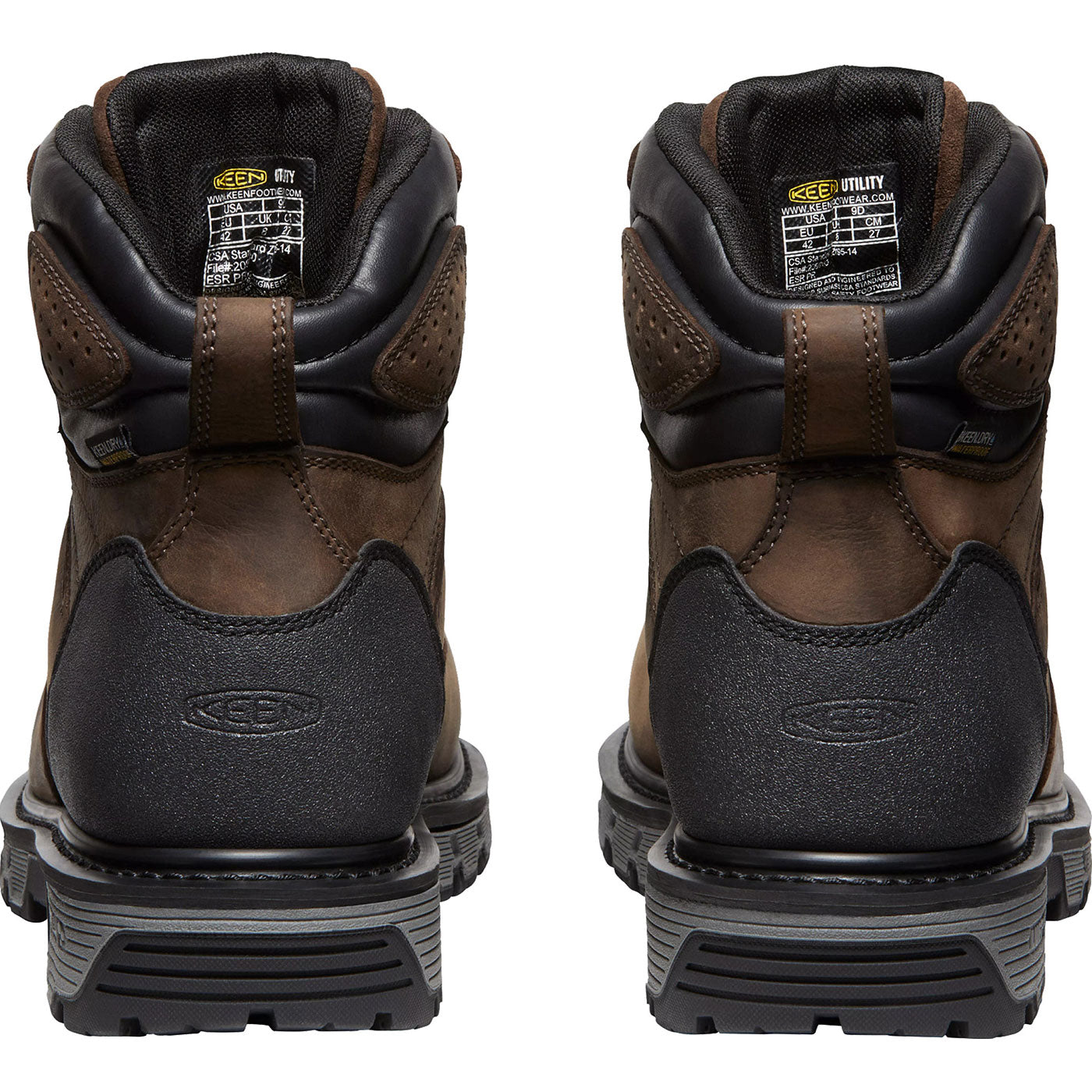 KEEN Utility® Camden Men's CSA Carbon-Fiber Toe Puncture-Resisting Waterproof Work Boot - back