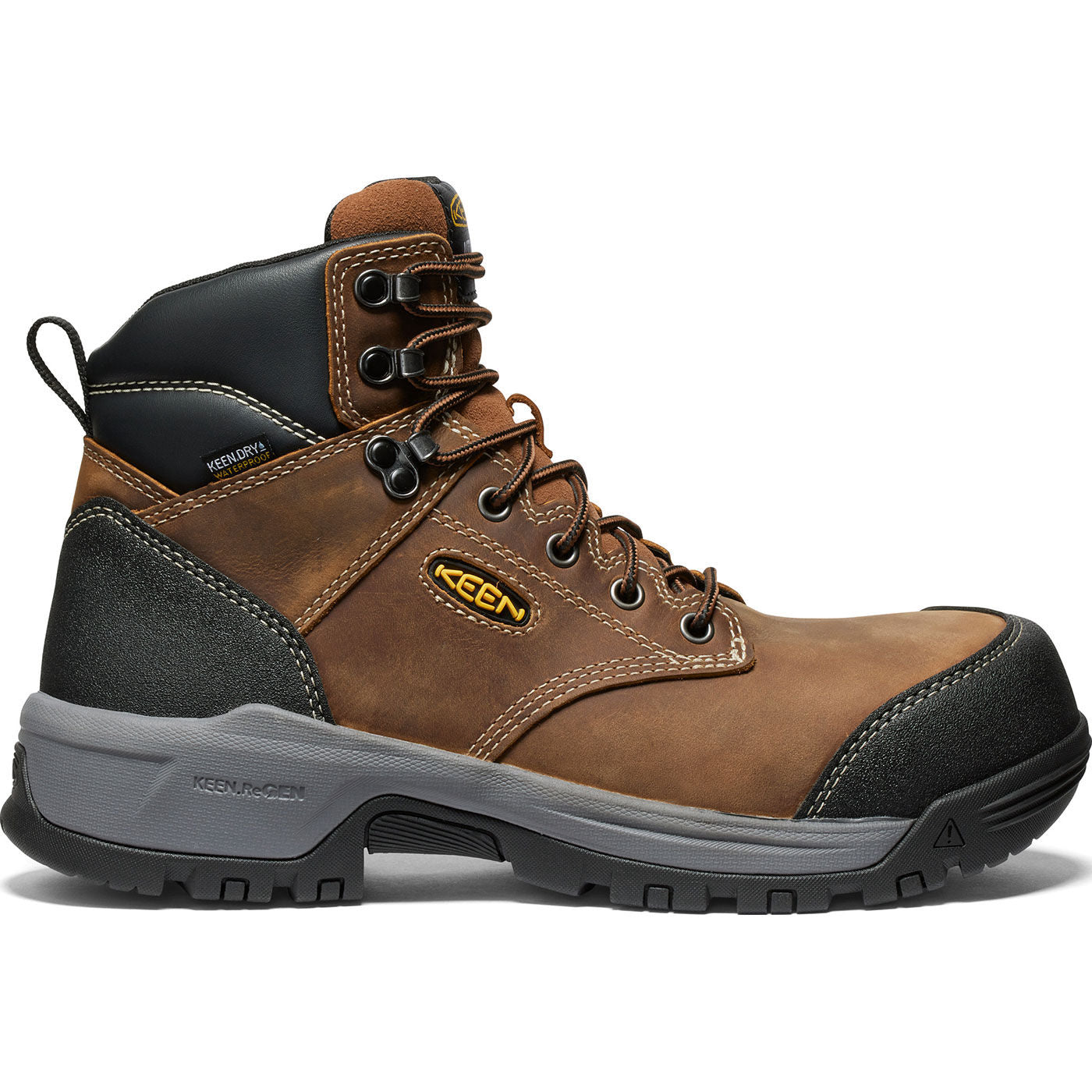 KEEN Utility® Evanston Men's Carbon Fiber Toe Electrical Hazard Waterproof Work Boot - profile