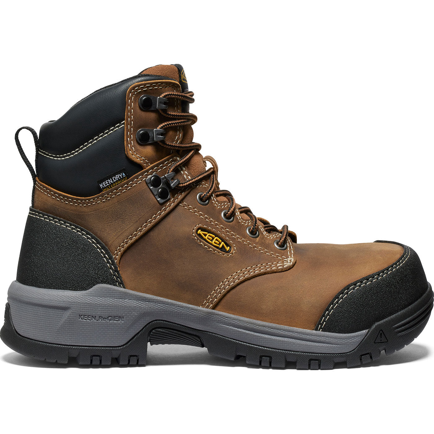KEEN Utility® Evanston Women's Carbon Fiber Toe Electrical Hazard Waterproof Work Boot - profile