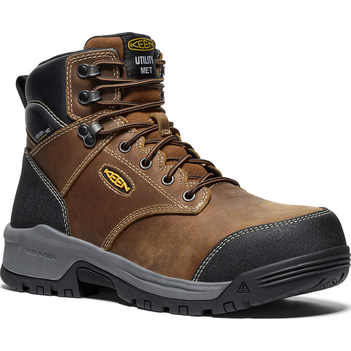KEEN Utility® Evanston Men's Internal Met Carbon Toe Electrical Hazard Waterproof Work Boot - main