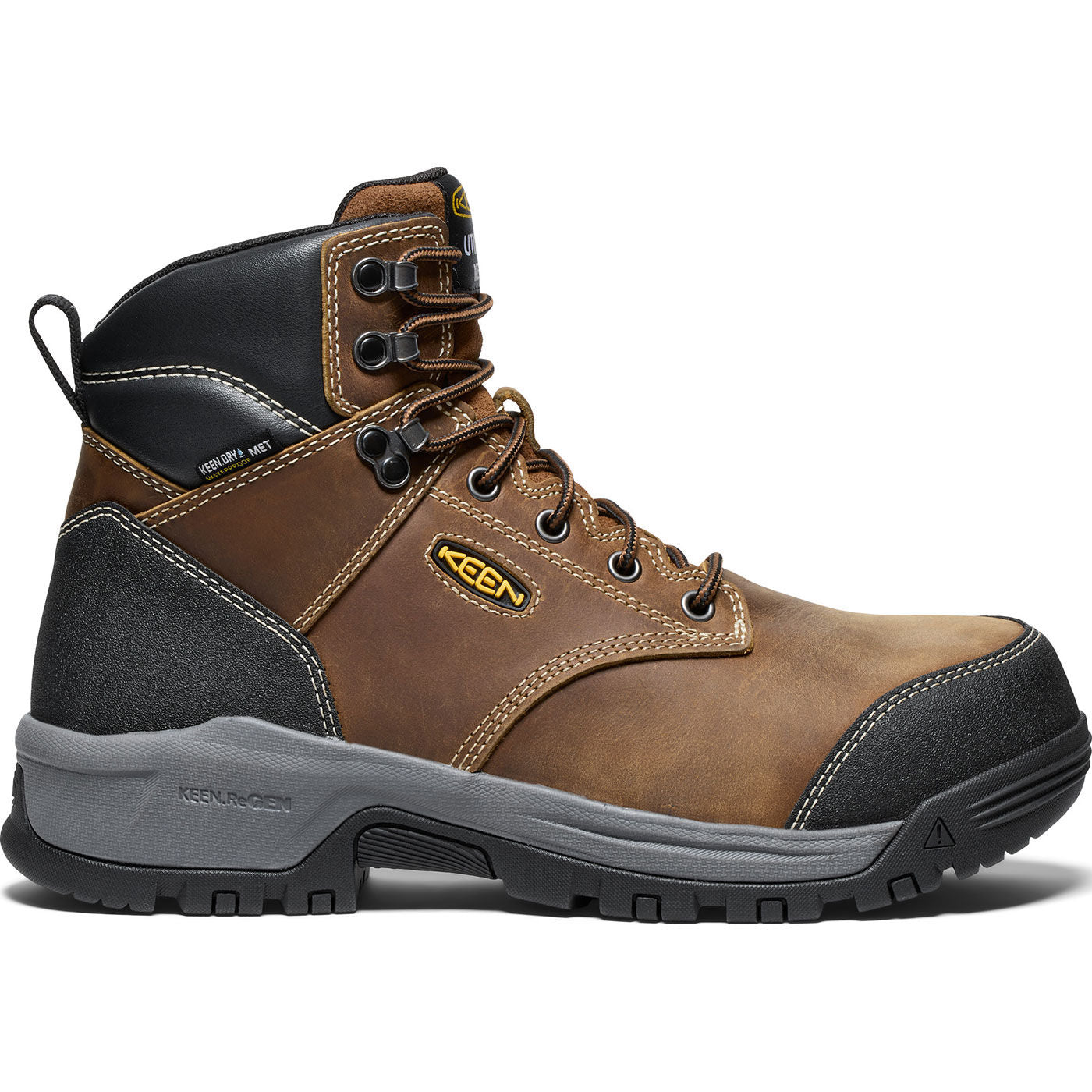 KEEN Utility® Evanston Men's Internal Met Carbon Toe Electrical Hazard Waterproof Work Boot - profile