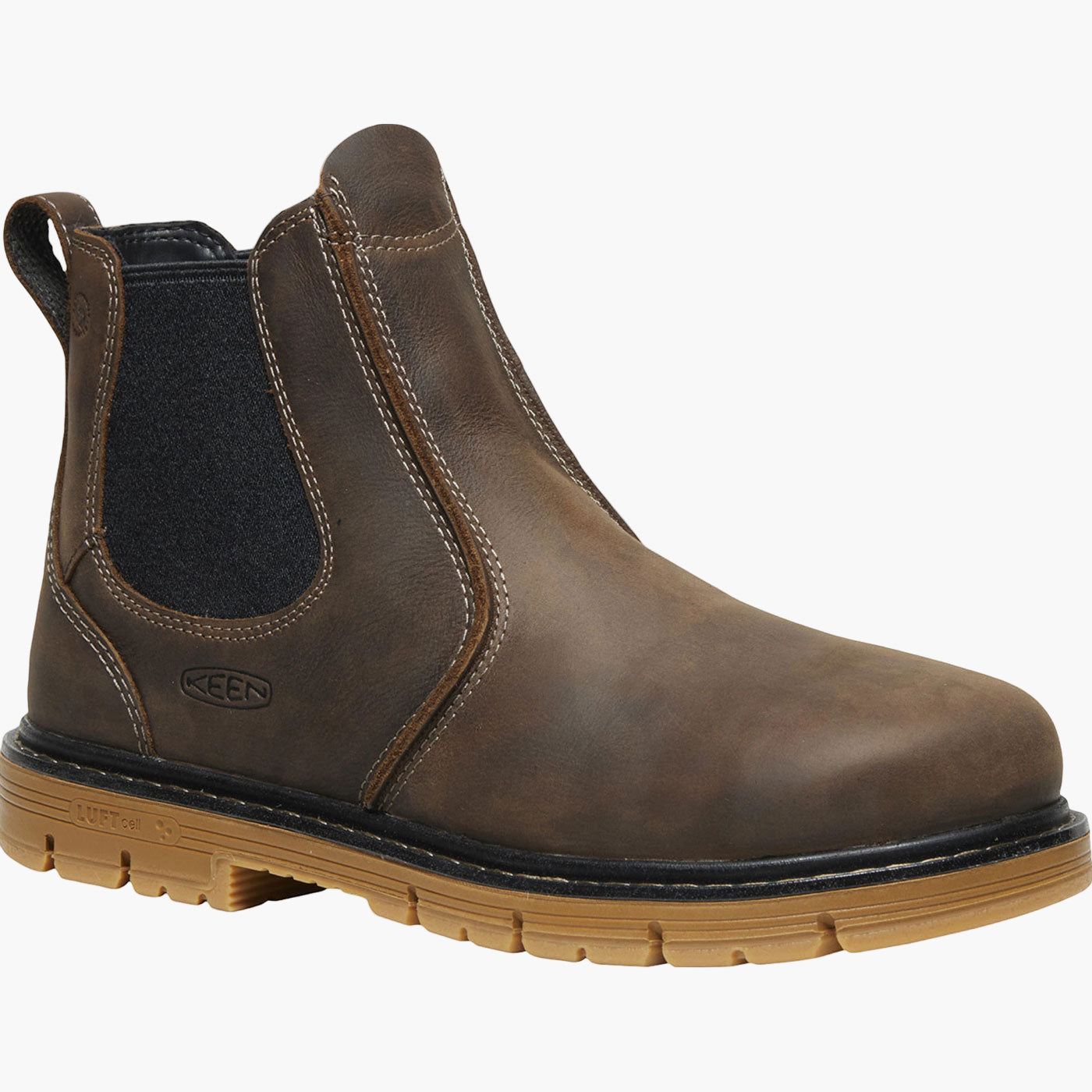 KEEN Utility San Jose 90 Men's 6 inch Aluminum Toe Electrical Hazard Waterproof Chelsea Pull-On Work Boot