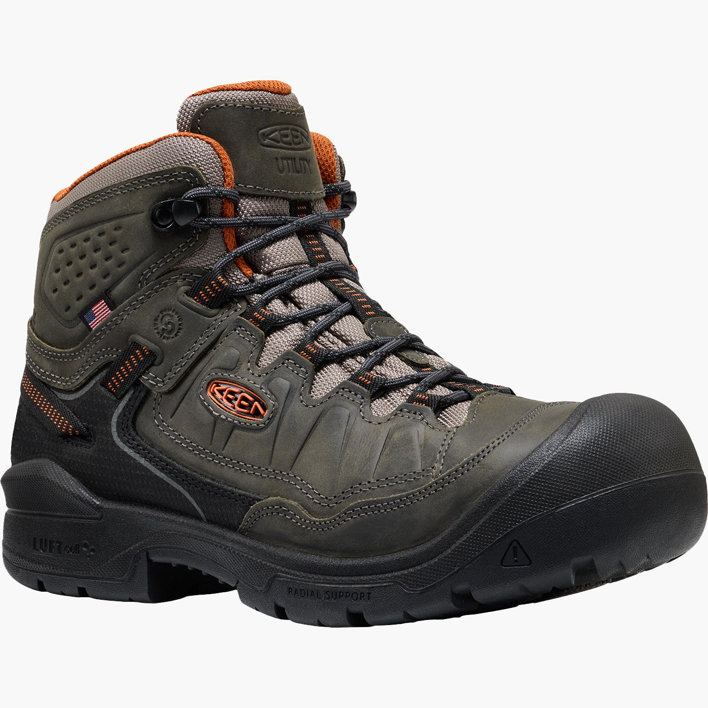 KEEN Utility TARGHEE IV Men's 5-inch Carbon Toe Electrical Hazard Waterproof Work Boot