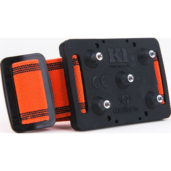 K1 Series High Profile Mid-Sole Unisex Adjustable Ice Cleats - profile