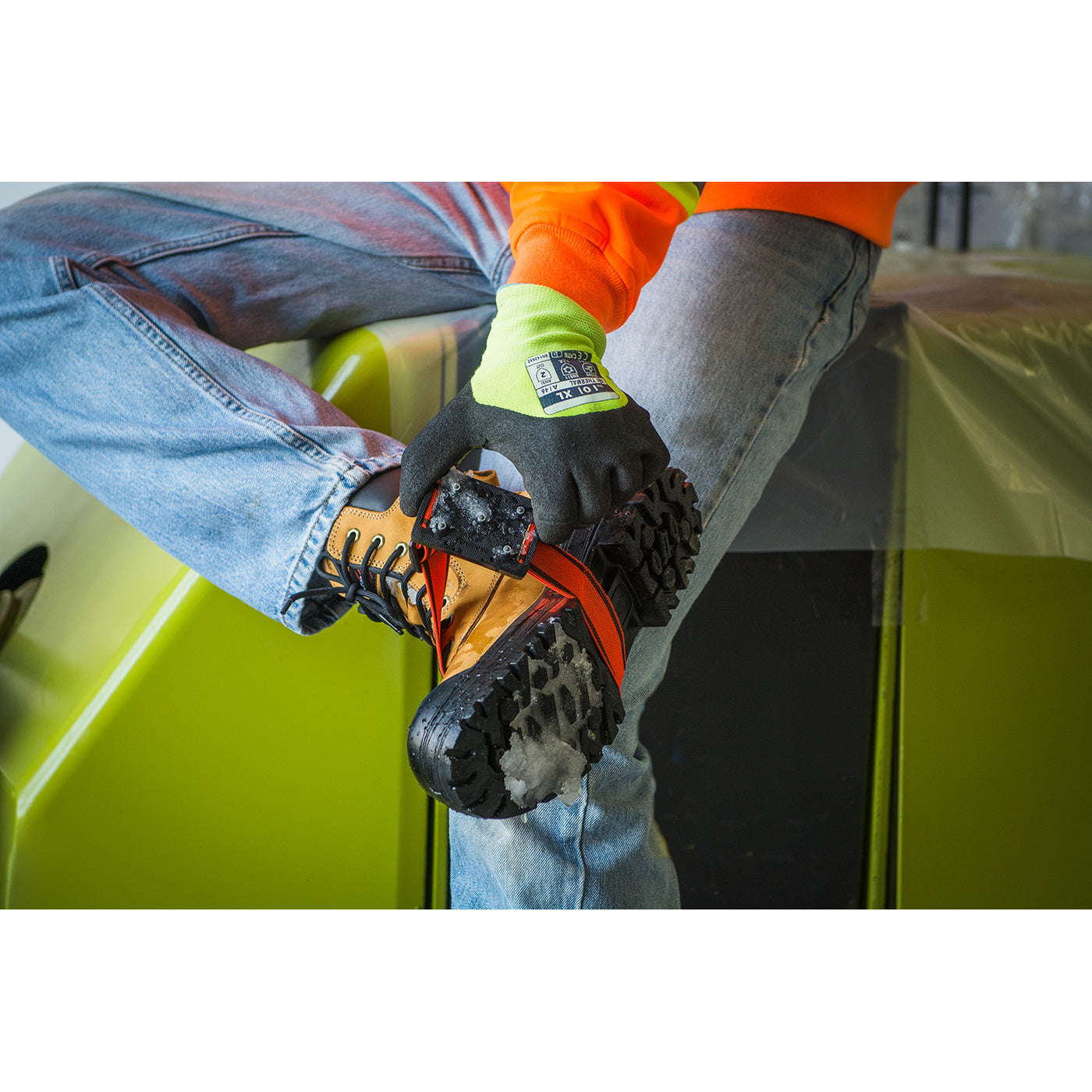 K1 Series Original Mid-Sole Unisex Adjustable Ice Cleats - profile