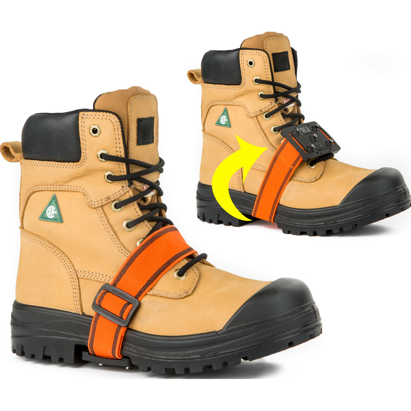 K1 Series Original Mid-Sole Unisex Adjustable Ice Cleats - profile