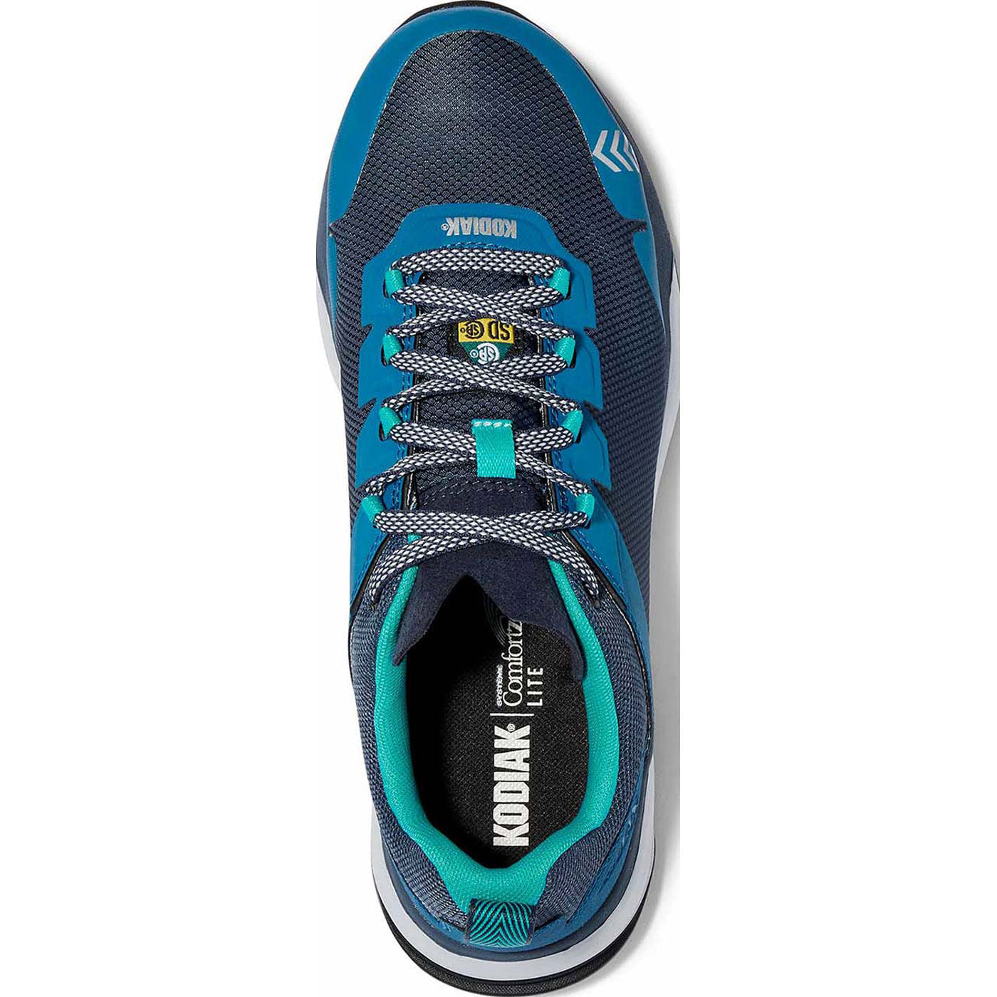 Kodiak Quicktrail Low Women's CSA Composite Toe Static-Dissipative Puncture-Resisting Athletic Work Shoe - birdseye