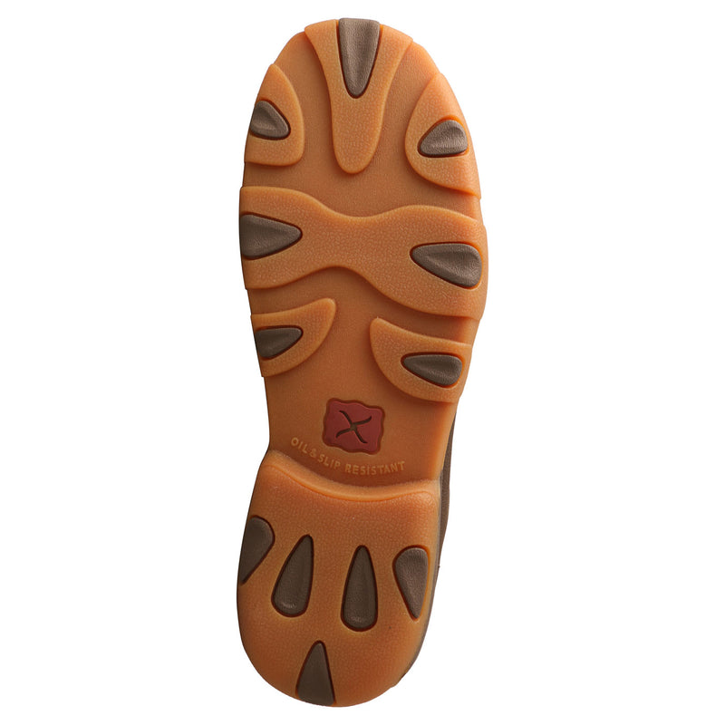 Twisted X Work Driving Moc Men's Nano Toe Electrical Hazard Waterproof Chukka Work Shoe - outsole