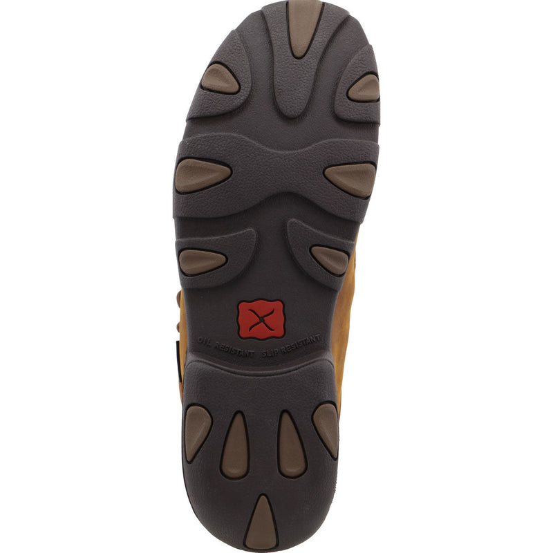 Twisted X Work Driving Moc Men's Internal Metatarsal Steel Toe Chukka Work Shoe - outsole