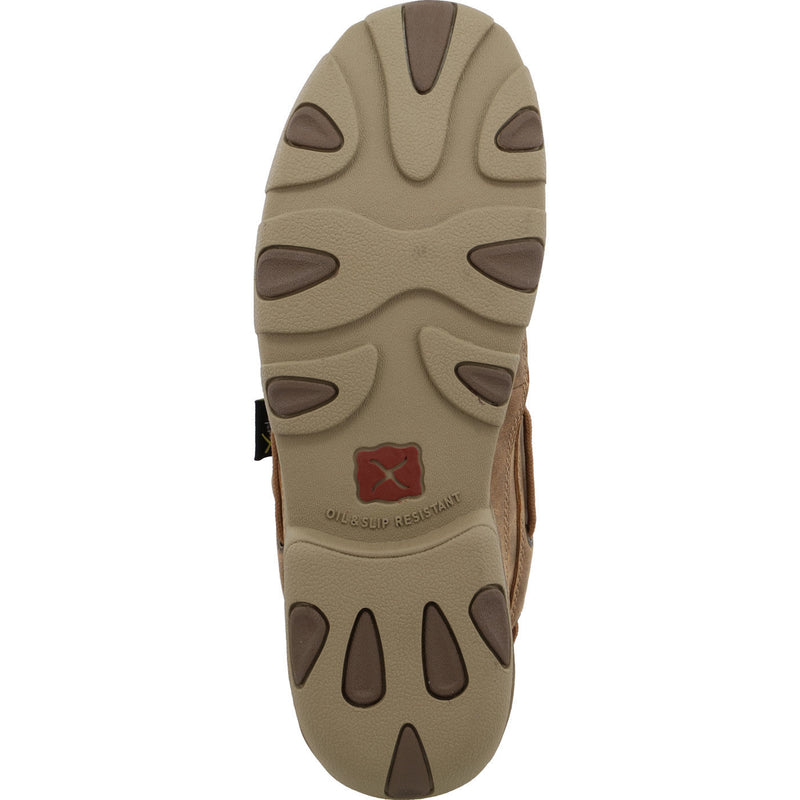 Twisted X Work Boat Moc Men's Internal Metatarsal Steel Toe Work Oxford - outsole