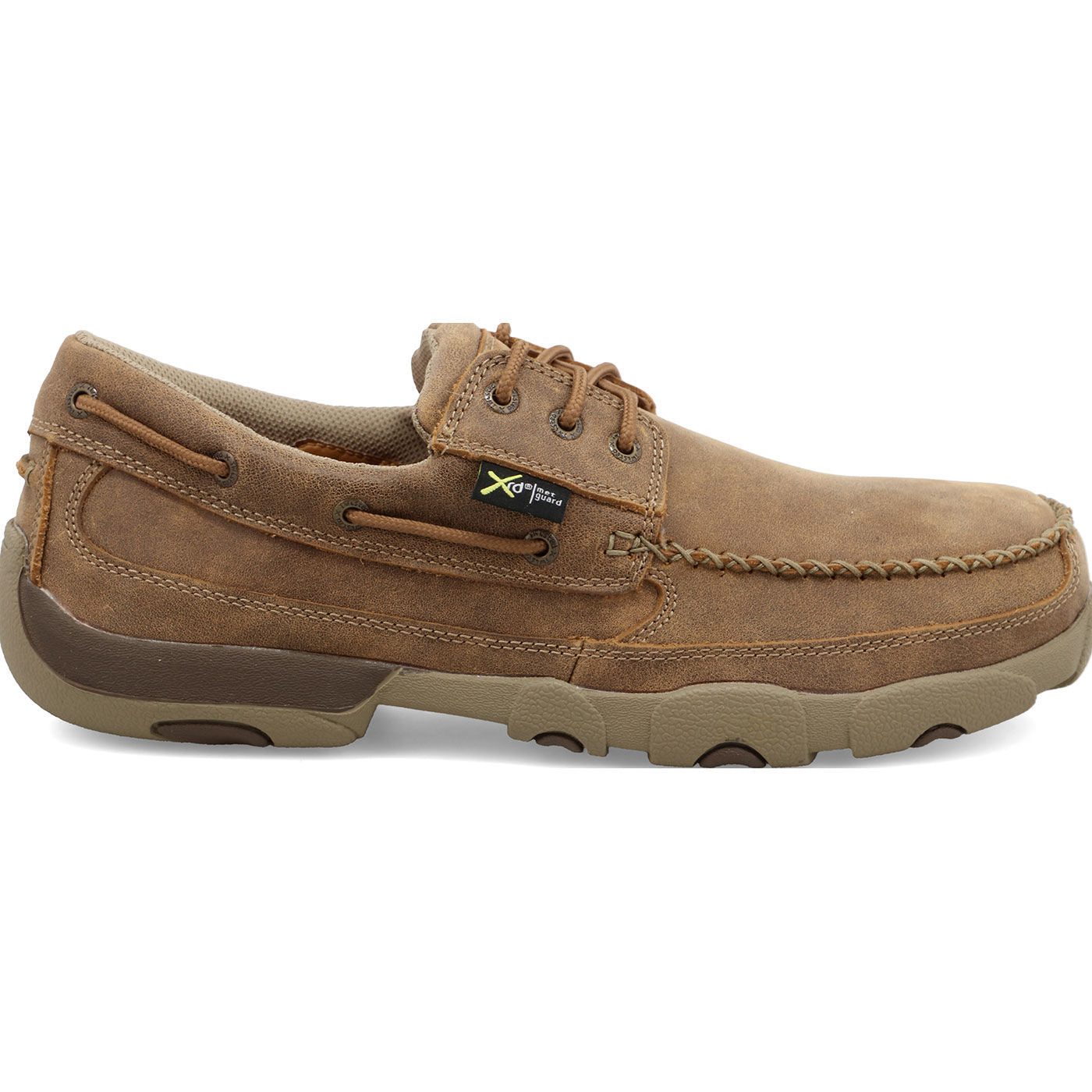 Twisted X Work Boat Moc Men's Internal Metatarsal Steel Toe Work Oxford - profile