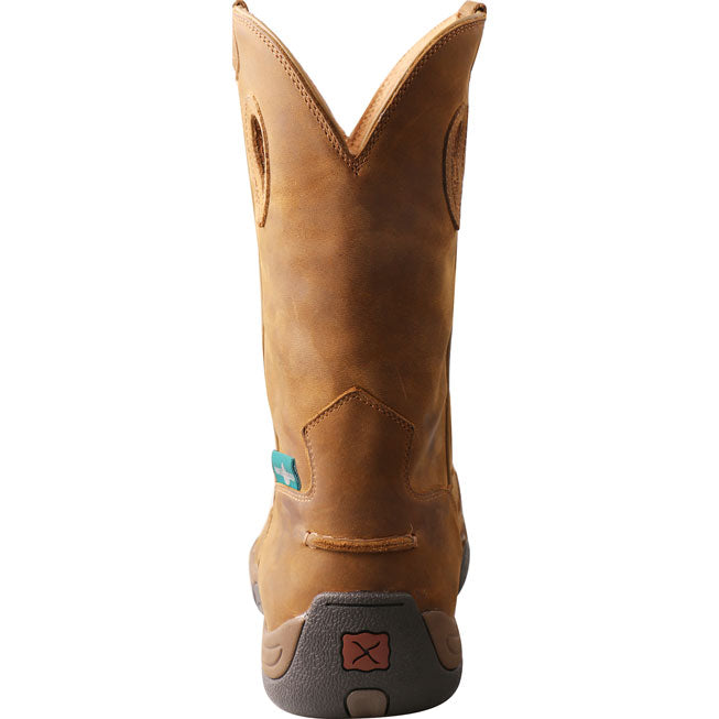 Twisted X Men's 11-inch Composite Toe Electrical Hazard Waterproof Leather Pull-on Work Boot - back