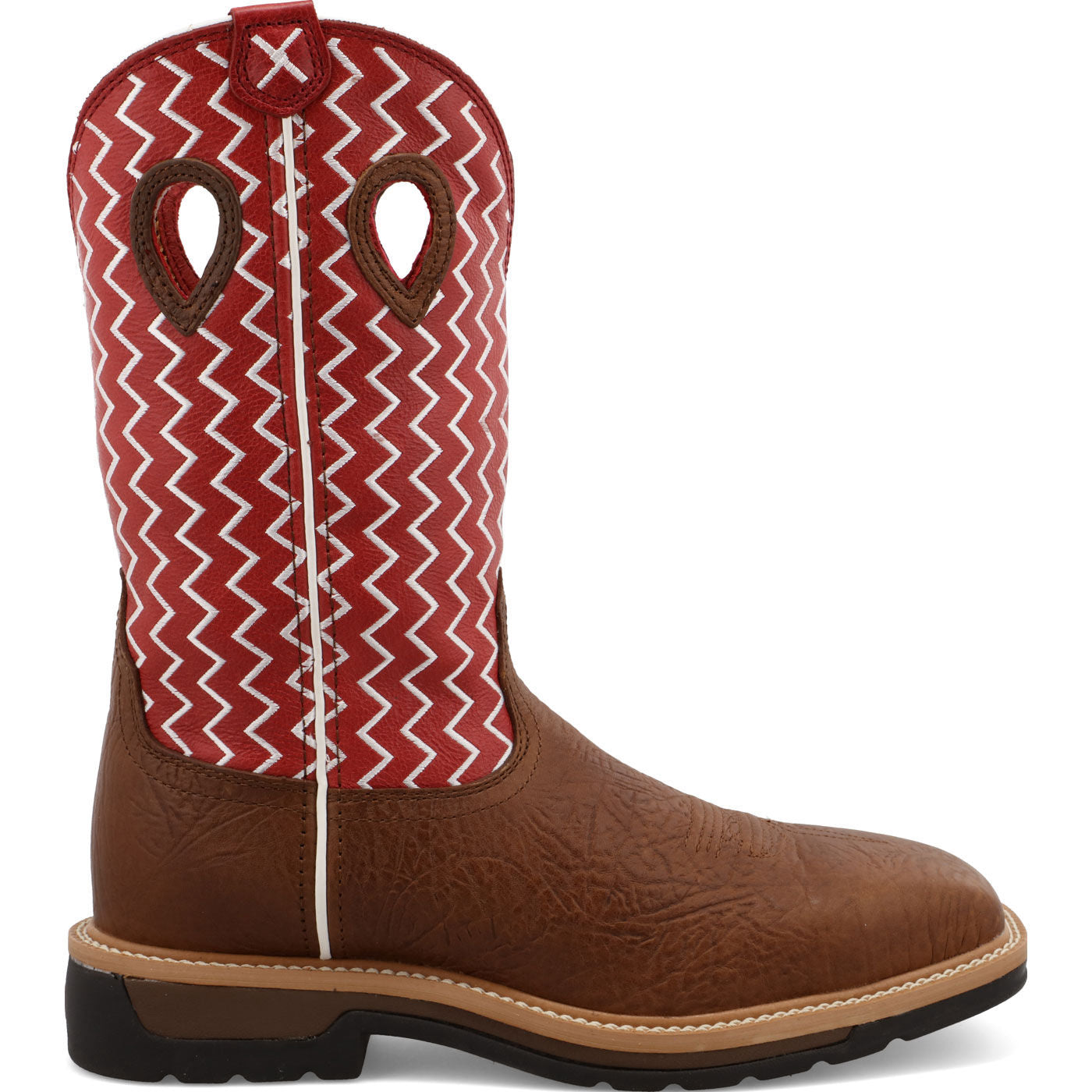 Twisted X Lite Men's 12-inch Steel Toe Electrical Hazard Western Work Boot - profile