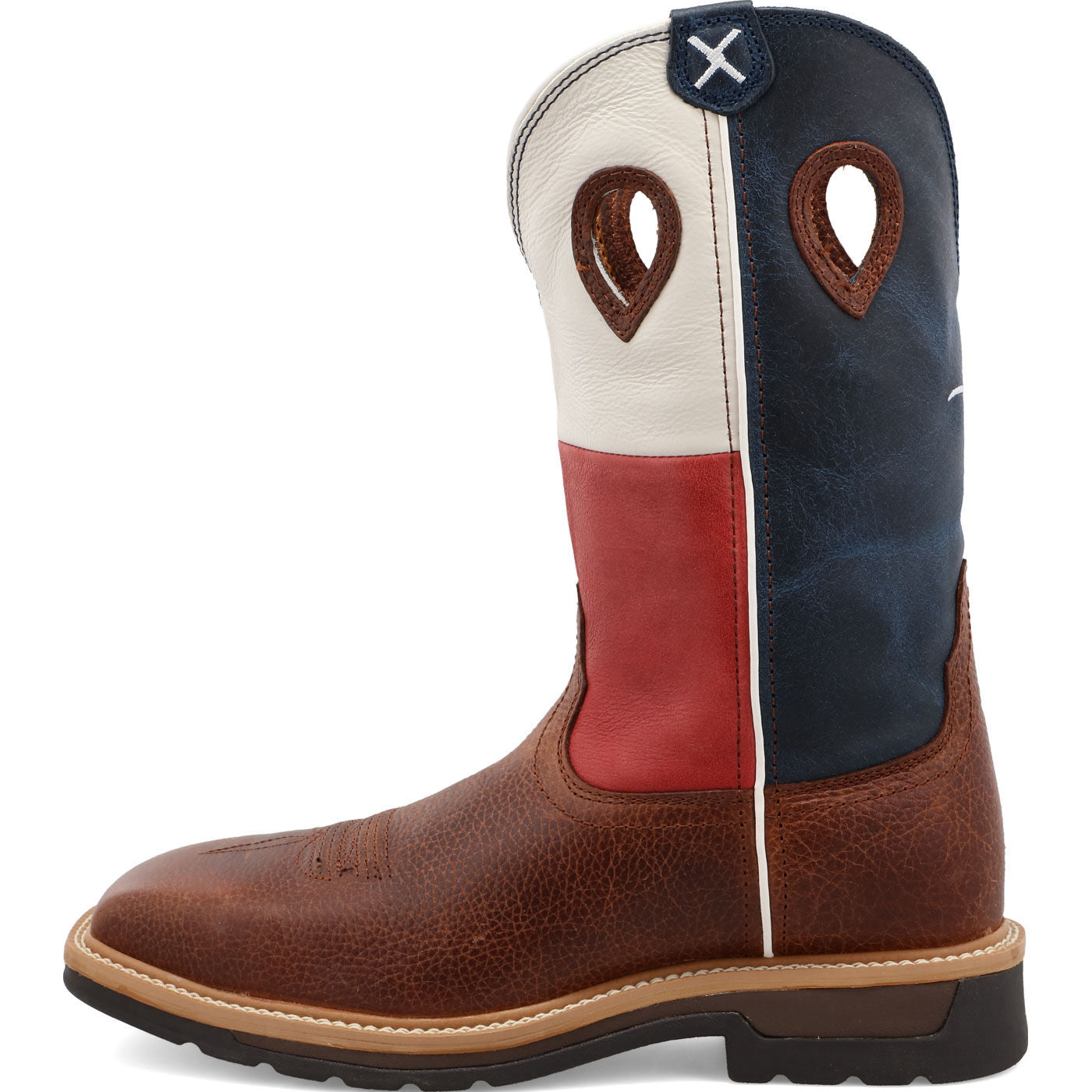 Twisted X Lite Men's 12-inch Steel Toe Electrical Hazard Western Work Boot - profile