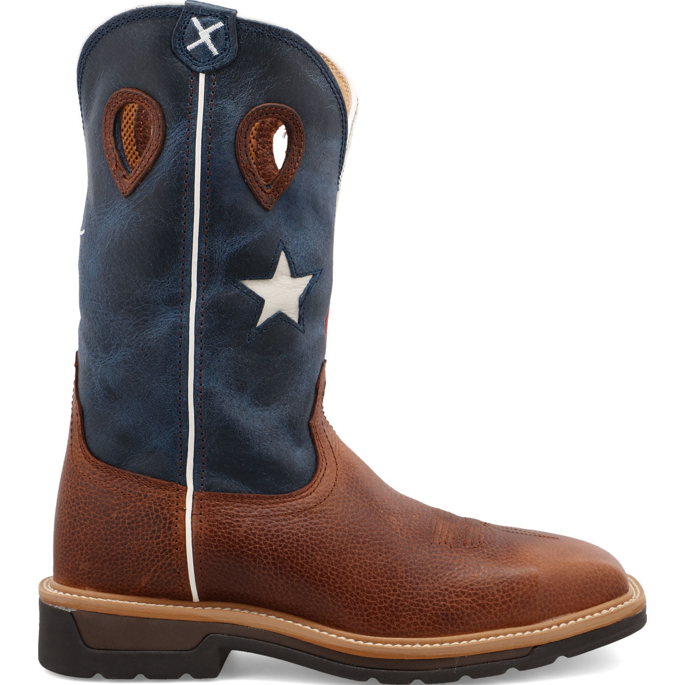 Twisted X Lite Men's 12-inch Steel Toe Electrical Hazard Western Work Boot - profile