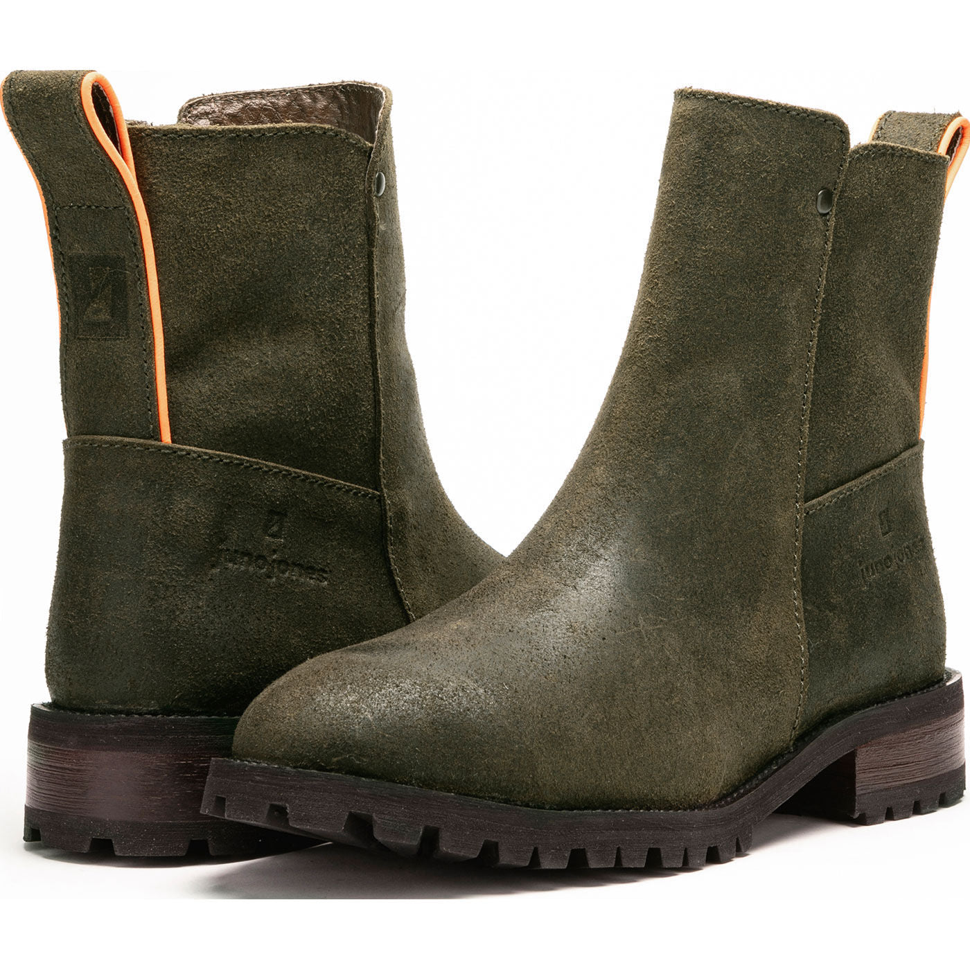 Juno Jones Meti Women's 6-inch Steel Toe Puncture-Resisting Pull-on Zipper Work Boot - front