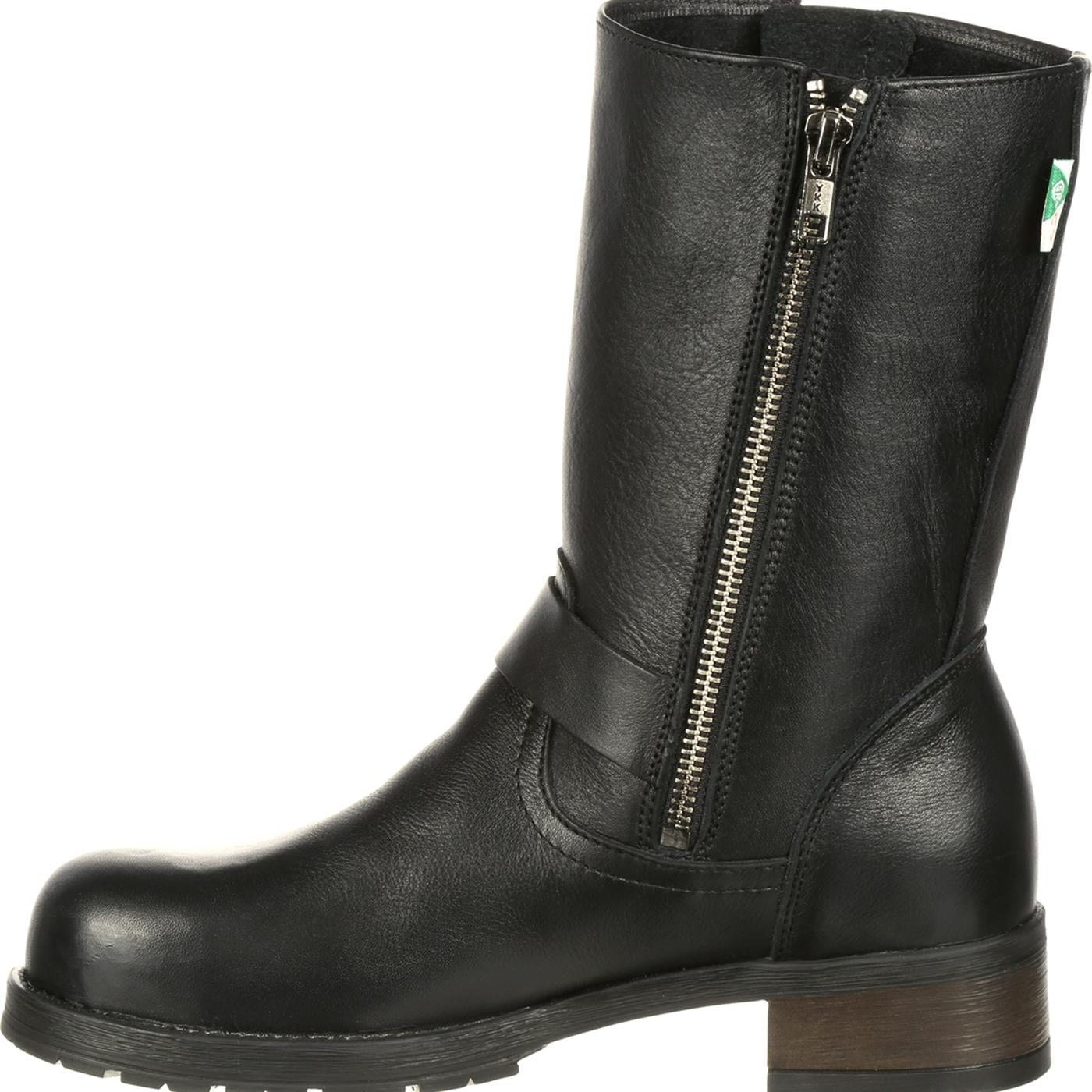 Mellow Walk Vanessa Women's Steel Toe CSA-Approved Puncture-Resistant Engineer Boot - profile