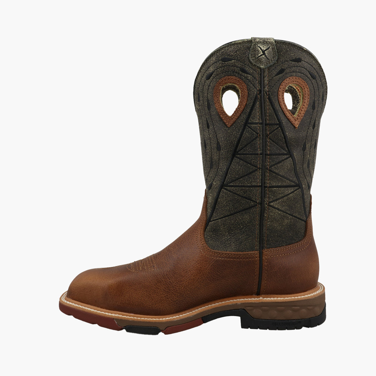 Twisted X CellStretch Men's 12-inch Nano Toe Electrical Hazard Waterproof Work Boot