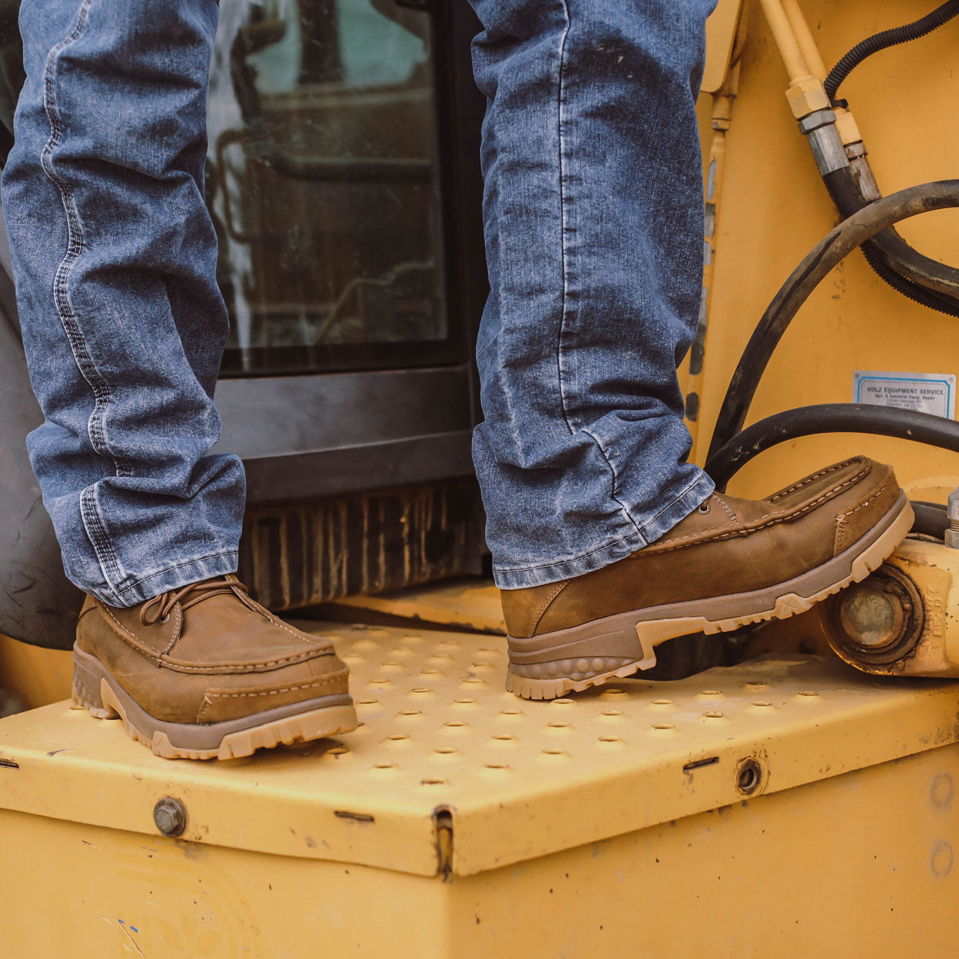 Twisted X CellStretch Men's 4-Inch Moc Composite Toe Electrical Hazard Work Boot - birdseye