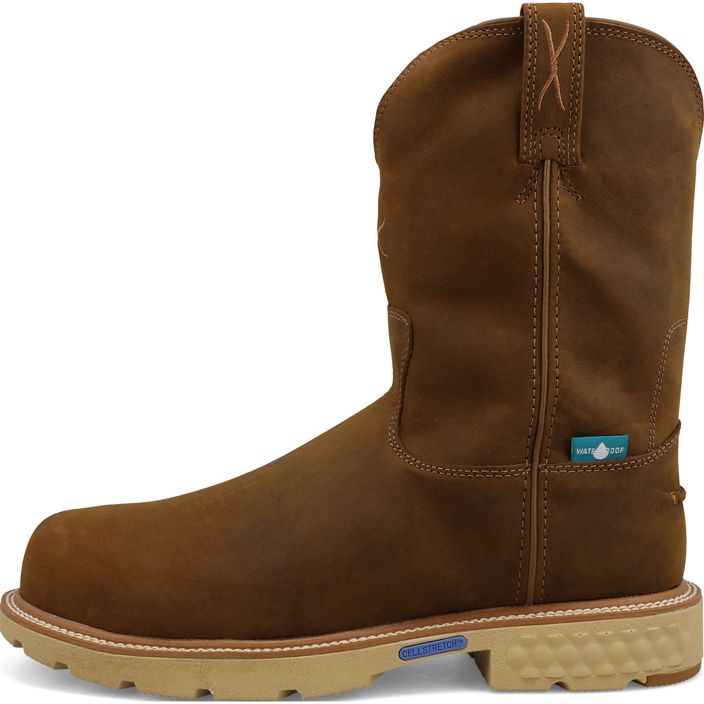 Twisted X Men's 10-inch Internal Met Carbon Nano Toe Waterproof Pull-on Work Boot - profile