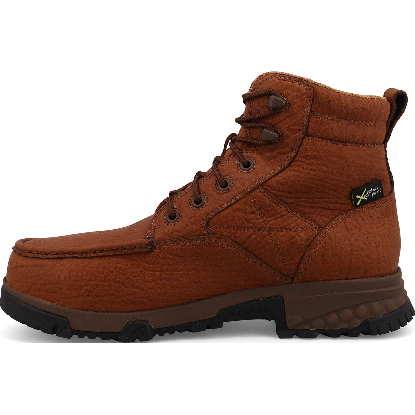 Twisted X Men's 6-Inch Internal Metatarsal Nano Toe Electrical Hazard Waterproof Leather Work Boot - profile