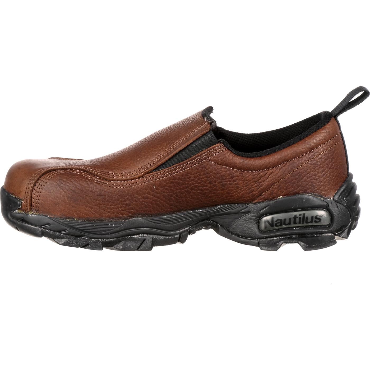 Nautilus Steel Toe Static-Dissipative Slip-On Work Shoe - profile