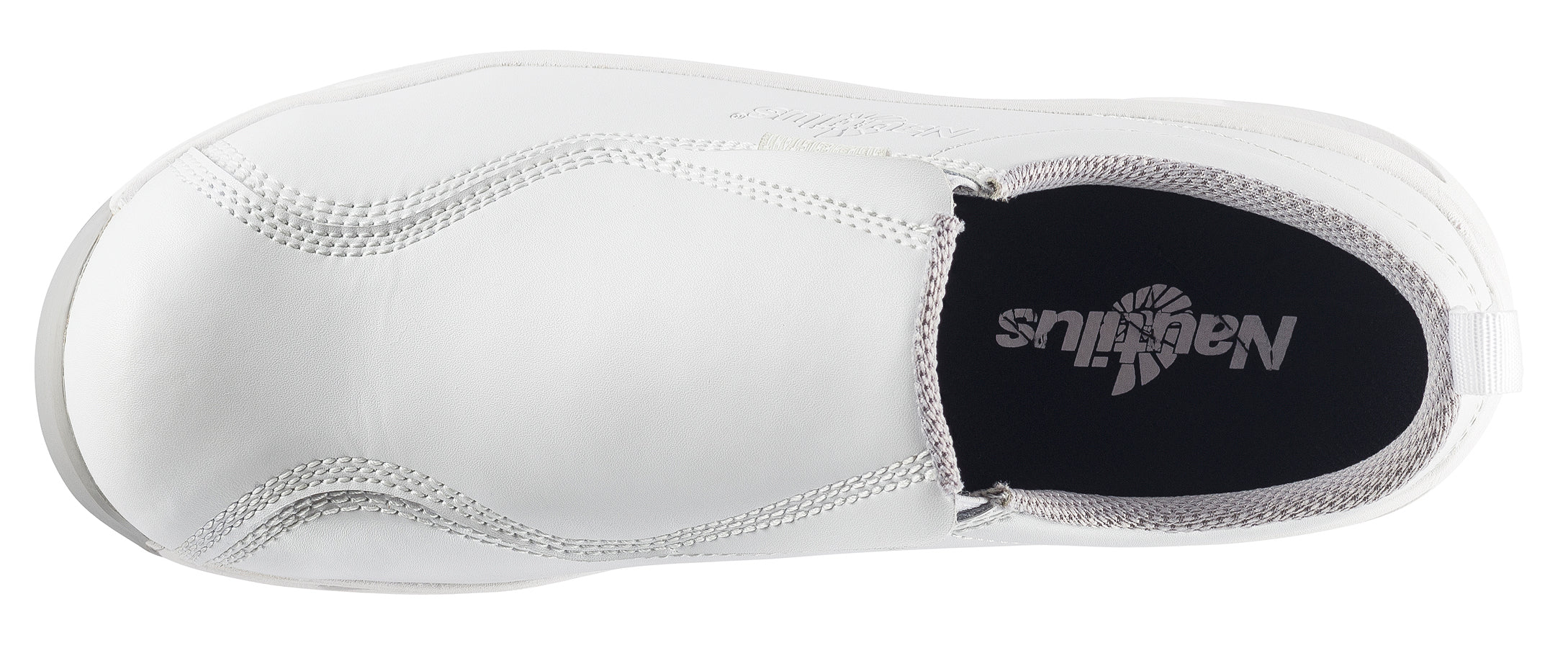 Nautilus ESD Women's Carbon Toe Static Dissipative Non-Metallic Leather Slip On Work Shoe - birdseye