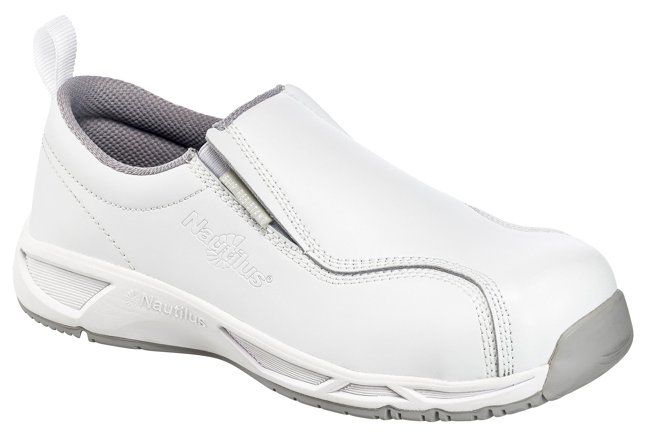 Nautilus ESD Women's Carbon Toe Static Dissipative Non-Metallic Leather Slip On Work Shoe - main