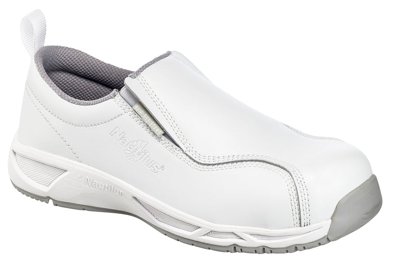 Nautilus ESD Women's Carbon Toe Static Dissipative Non-Metallic Leather Slip On Work Shoe - main