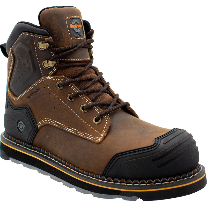 Northside Work Akron Men's 6-inch Nano Toe Electrical Hazard Waterproof Work Boot - main