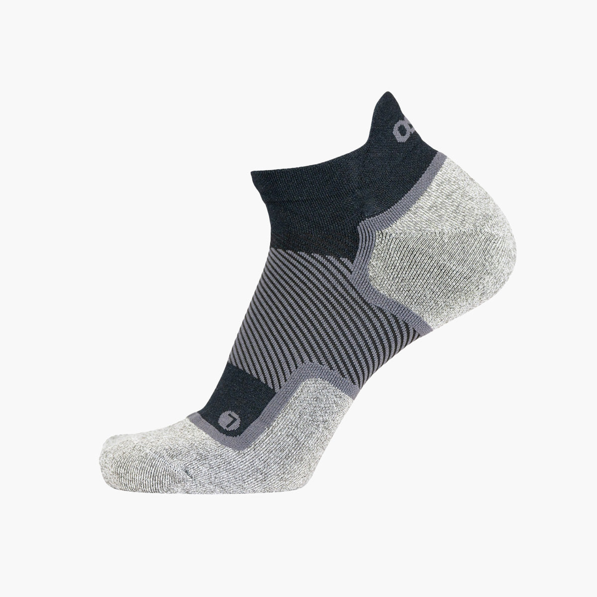 OS1st WIDE Wellness Unisex No Show Black Socks