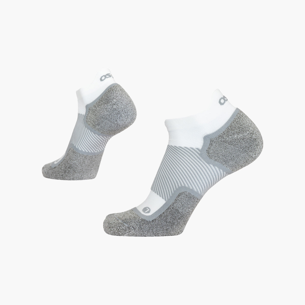 OS1st WIDE Wellness Unisex No Show White Socks