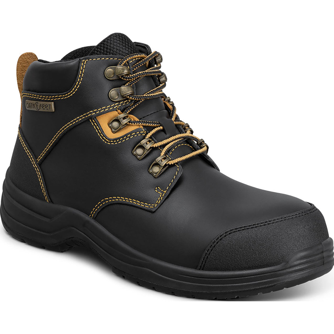 OrthoFeet Granite Men's 6-inch Composite Toe Electrical Hazard Waterproof Work Boot - main