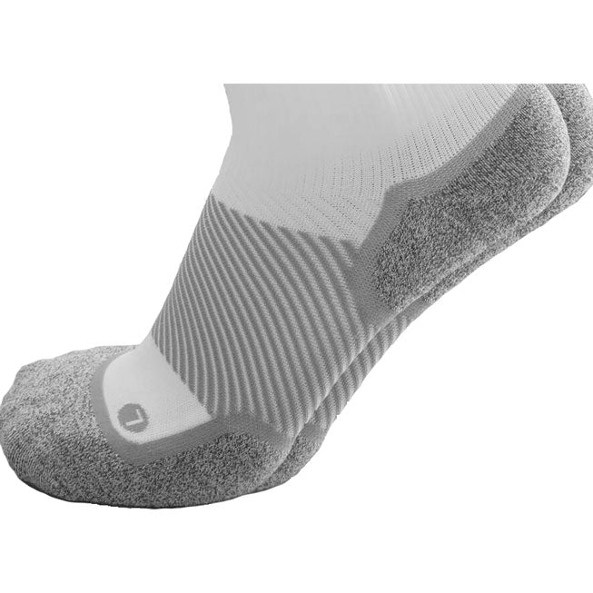 OS1st WP4 Unisex Wellness Performance White Crew Socks - profile