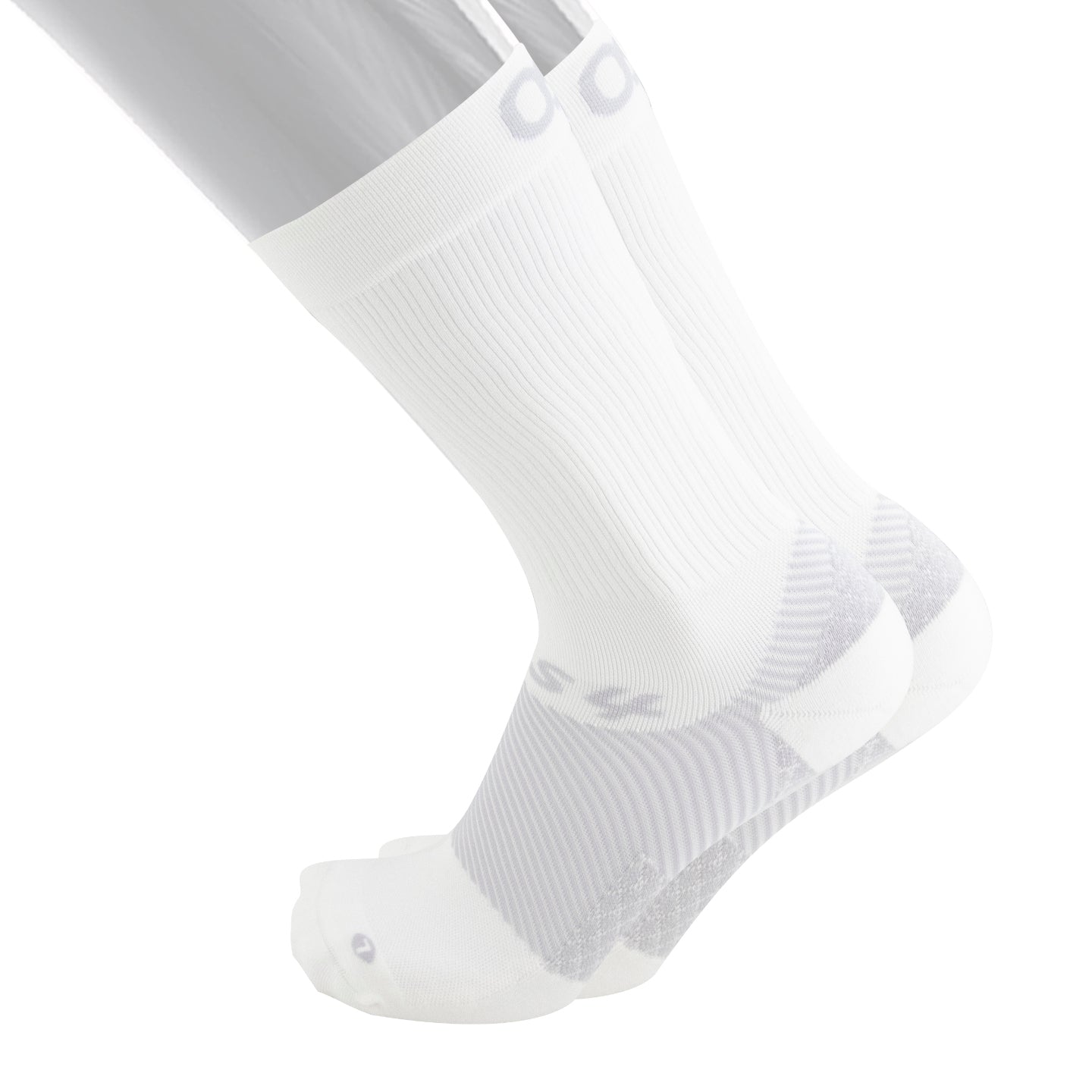 OS1st WP4 Unisex Wellness Performance White Crew Socks - outsole
