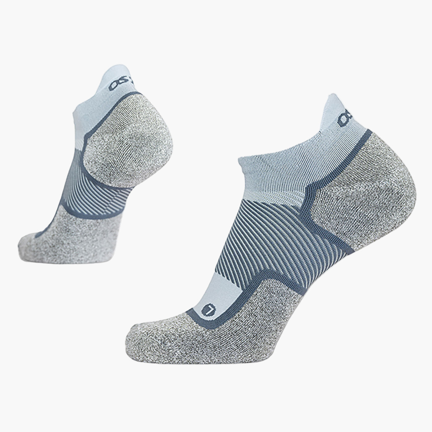 OS1st WP4 Wellness Unisex No Show Grey Socks
