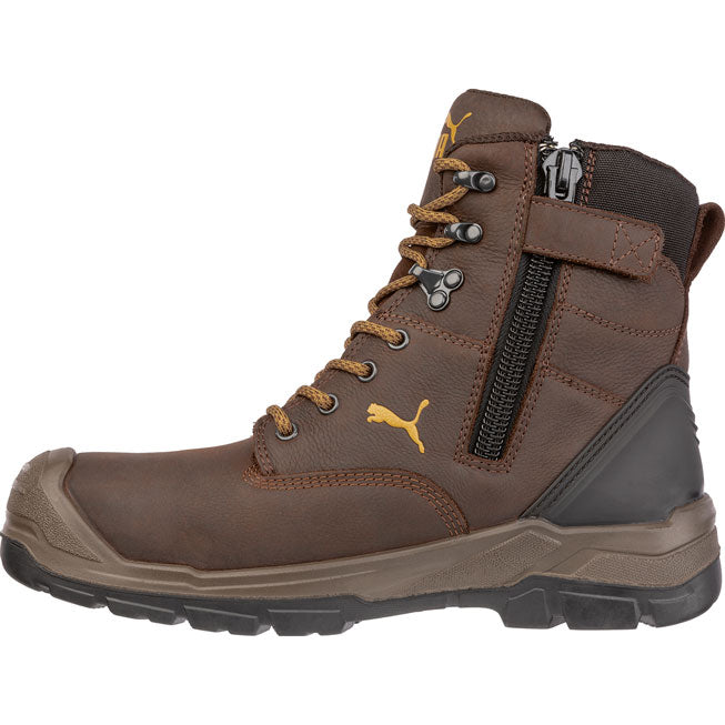 Puma Safety Conquest CTX Men's 7 inch Composite Toe Electrical Hazard Waterproof Side Zip Work Boot - profile