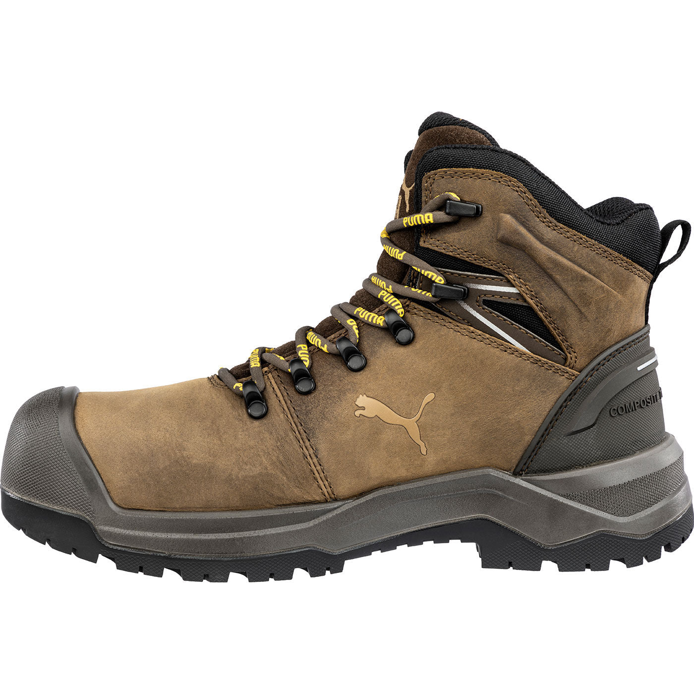 Puma Safety Iron HD Mid Men's Composite Toe Electrical Hazard Waterproof Work Hiker - profile