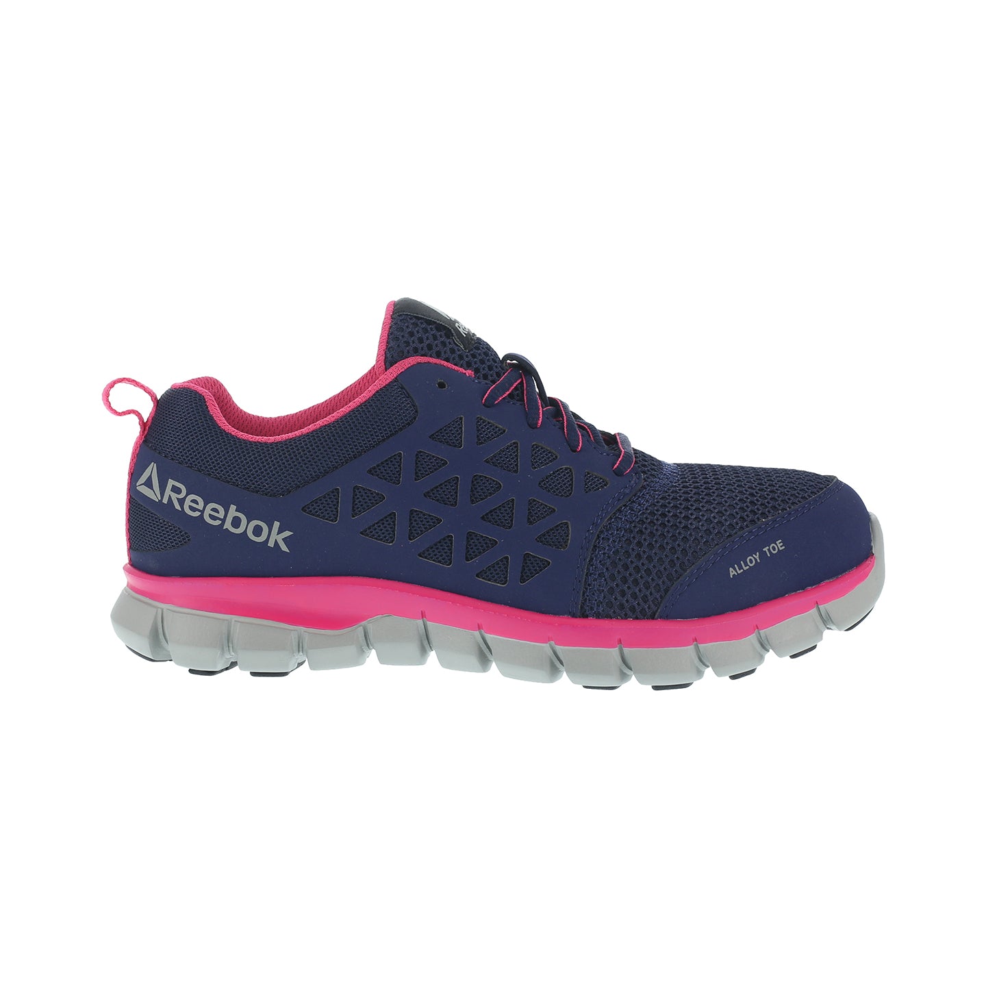 Reebok Sublite Cushion Womens Aluminum Toe Electrical Hazard Athletic Work Shoe - profile