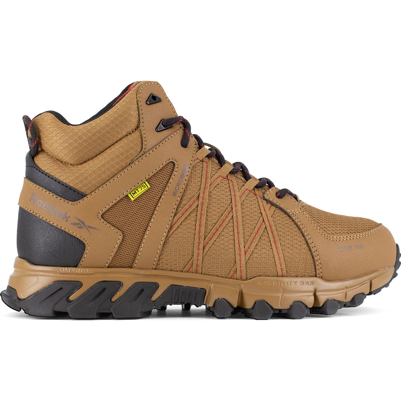 Reebok Trailgrip Work Men's Internal Metatarsal Alloy Toe Electrical Hazard Waterproof Mid Athletic Shoe - profile