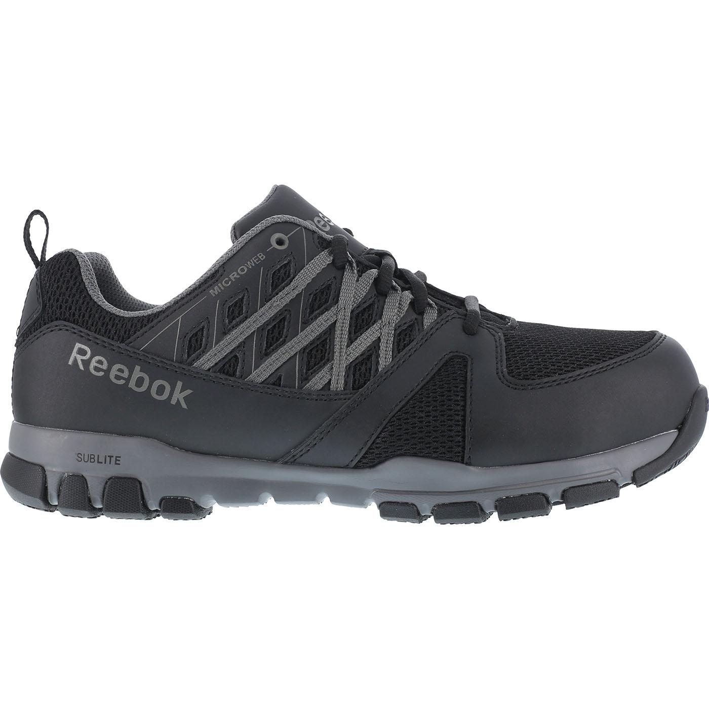 Reebok Sublite Steel Toe Static-Dissipative Slip-Resistant Work Athletic Shoe - profile